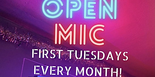 Open Mic FIRST TUESDAYS and Food Pop up at O's Tap!