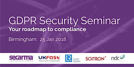 GDPR Security Seminar: Roadmap to Compliance primary image