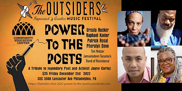Outsiders Improvised & Creative Music Fest  Presents  “Power to the Poets”