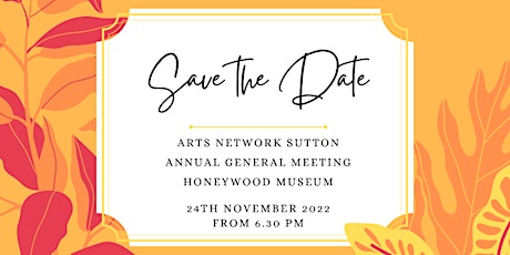 Arts Network Sutton Annual General Meeting primary image