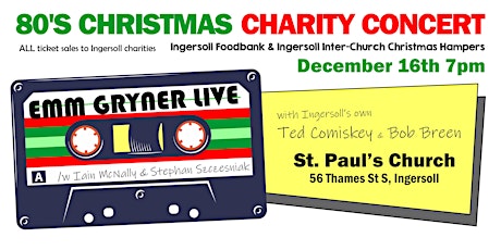 80's Christmas Concert /w Emm Gryner for Ingersoll