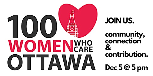 100 Women Who Care Ottawa Holiday Meeting