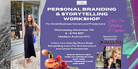 Personal Branding and Storytelling Workshop For Entreprenuers (NYC)
