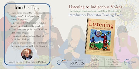 Listening to Indigenous Voices Introductory Facilitators' Training