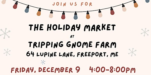 Holiday Market at Tripping Gnome Farm
