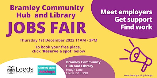 Bramley Community Hub & Library Jobs Fair
