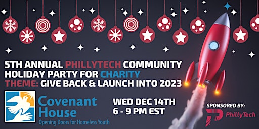 5th Annual PhillyTech Community Holiday Party | 2023 DONATE & LAUNCH!