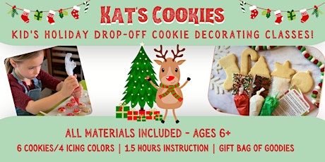 Kids Drop-Off Holiday Cookie Decorating  Classes! (Group Discounts Avail.)