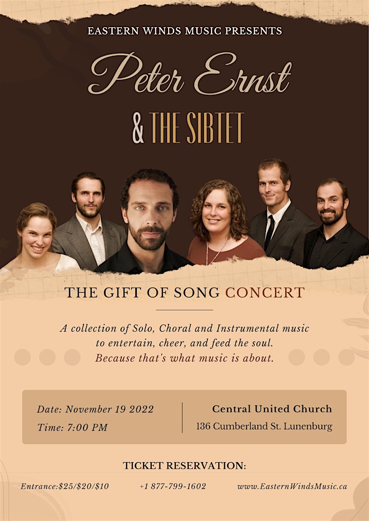 The Gift of Song - Peter Ernst & The Sibtet image