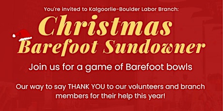 Christmas Barefoot Sundowner