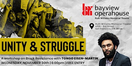 Unity and Struggle: A Workshop on Black Resistance