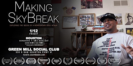 'Making SkyBreak' Documentary Houston Screening + Q&A with Zo! primary image