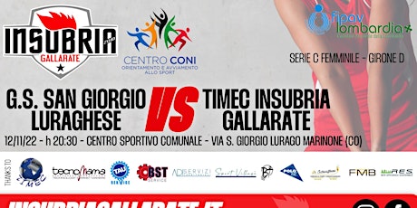 Serie C - G.S. SAN GIORGIO LURAGHESE vs TIMEC INSUBRIA GALLARATE