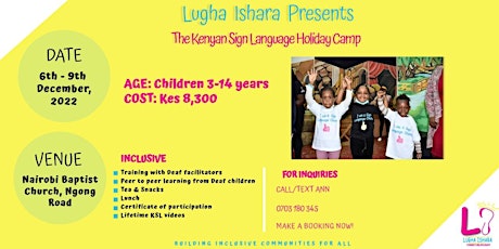 Kenyan Sign Language Holiday Camp