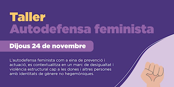 24N Taller Autodefensa feminista