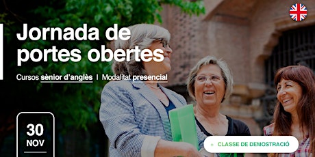 Imagem principal de Jornada de portes obertes: Cursos sènior d'anglès