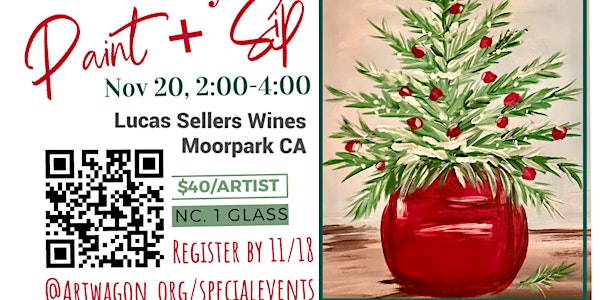 Holiday Paint & Sip with ArtWagon @Lucas Sellers Winery,The Alley Moorpark