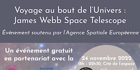 Imagem principal do evento Voyage au bout de l'Univers : James Webb Space Telescope