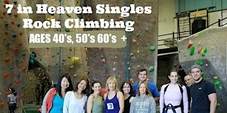 Singles Rock Climbing Adventure Indoors Session Ages 50's 60's