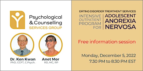 Intensive Outpatient Program for Adolescent Anorexia Nervosa (Info Session)
