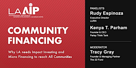 Community Financing - Why LA Needs Impact Investing and Micro Financing to reach All Communities primary image