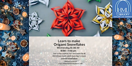 Origami Snowflake Class primary image