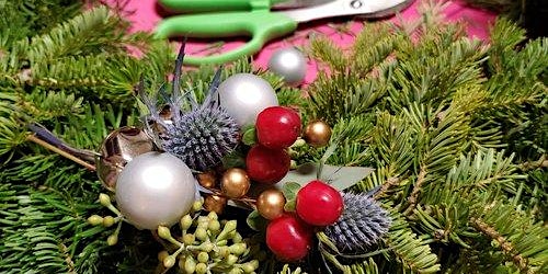 Christmas Wreath Workshop at RI Spirits Distillery