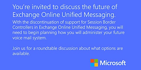 Unified Messaging Roundtable primary image