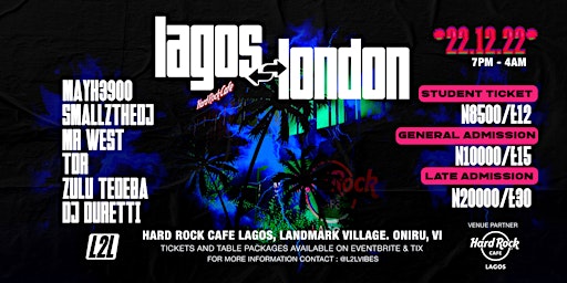 Lagos2London Hardrock Cafe