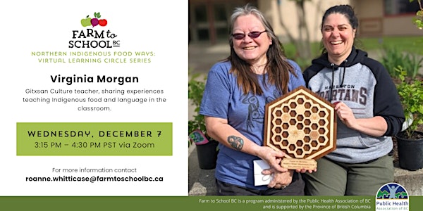 Virginia Morgan | Northern Indigenous Food Ways: Learning Circle Series