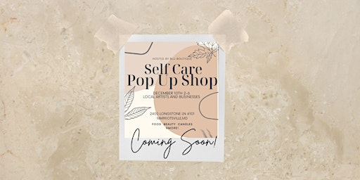 Pamper Yourself Pop Up Shop - Shop Local & Small Businesses