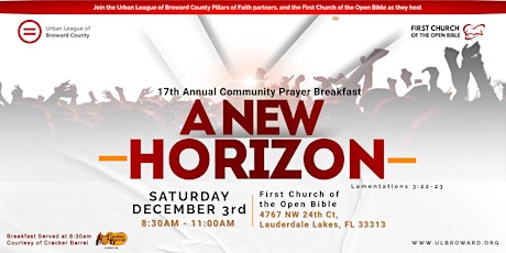 17th Annual Community Prayer Breakfast | A New Horizon