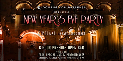 Cipriani 42nd St New Years Eve Party 2023