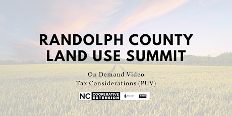Randolph County Land Use Summit (On Demand) Video 3