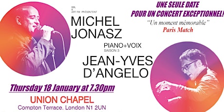 OFFRE SPECIALE  - MICHEL JONASZ & JEAN YVES D'ANGELO  -  Piano Voix primary image