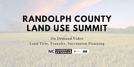 Randolph County Land Use Summit (On Demand) Video 5