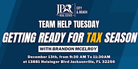 TEAM HELP TUESDAY: Getting ready for Tax Season with Brandon McElroy