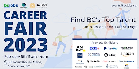 Tech Talent Day - BCJobs, Innovate BC & BC Tech Association