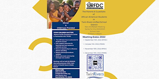 Parents &Guardians of African American Students in TRUSD Forum 22-23 Series