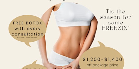 Free Botox when you attend our CoolSculpting event