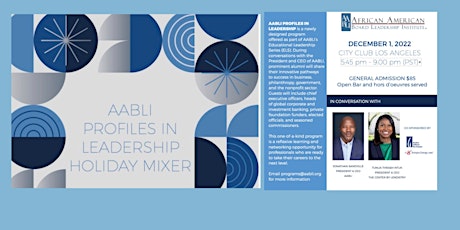 AABLI's Profile in Leadership Holiday Mixer