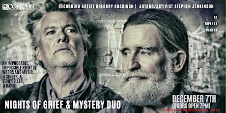 Nights of Grief & Mystery DUO 2022 Tour Stephen Jenkinson & Gregory Hoskins