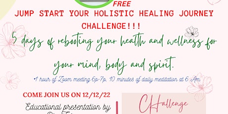 Jump Start Your Holistic Healing Journey Challenge!!!