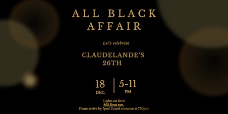 Claudelande's ALL Black Affair