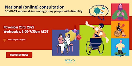 Hauptbild für National Consultation - COVID 19 vaccine among young people with disability