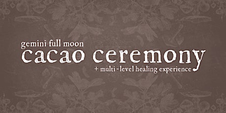 Gemini Full Moon Cacao Ceremony + Multi-Level Healing Experience