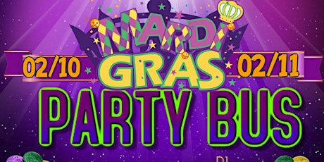 Mardi Gras Party Bus- ALCOHOL INCLUDED !!  LIVE DJ, Games, Giveaways and  Breakfast Buffett   Call us at 678-541-8074  primary image