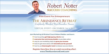 Hauptbild für Free Virtual Event To Grow Your Practice with Robert Notter