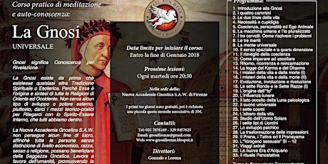 Hauptbild für La Gnosi Universale - Corso di Meditazione: Dic.'17-Genn.'18