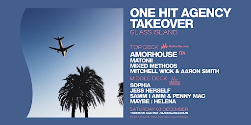 Glass Island - One Hit Agency Takeover pres. AMORHOUSE (ITA) - Sat 3rd Dec primary image